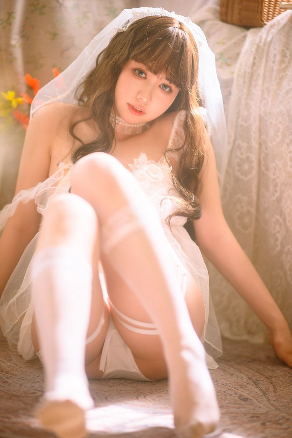 Sexy young bride with hot wedding dress #TasGdXpm