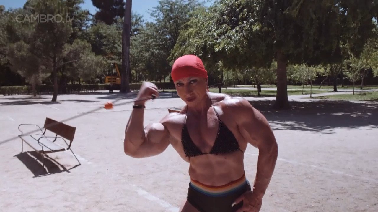 Mrs Sanchez , her muscular poses make everybody hard #L8vlRnVJ