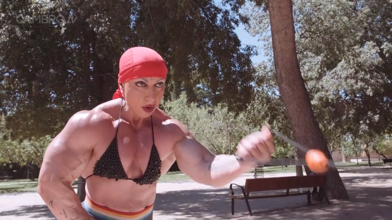 Mrs Sanchez , her muscular poses make everybody hard #UN282nsb